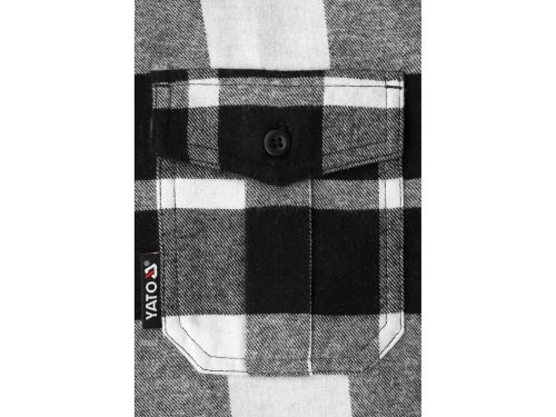 YATO YT-78813 Kockás ing M-es méret fehér