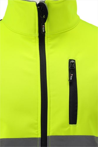 YATO YT-79397 Jól láthatsági magas nyakú szoftshell kabát ORIOLUS S. XL