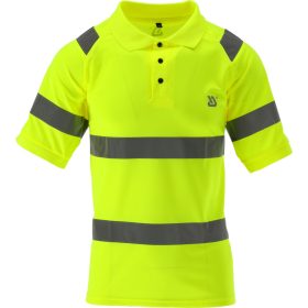   YATO YT-79414 Jól láthatsági rövid ujjú galléros gombos póló ORIOLUS S. XXL