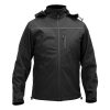 YATO YT-79552 Munkavédelmi softshell kabát kapucnival fekete L-es méret 3 zsebes