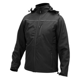   YATO YT-79555 Munkavédelmi softshell kabát kapucnival fekete 3XL-es méret 3 zsebes