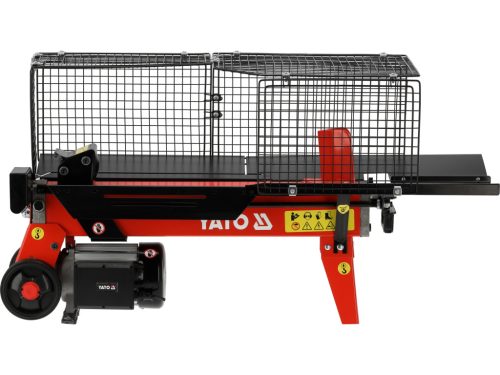 YATO YT-79950 Elektromos rönkhasító védőráccsal 5T max 520 mm rönkhossz