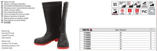 YATO YT-80888 Gumicsizma 46-os méret PORTLAND