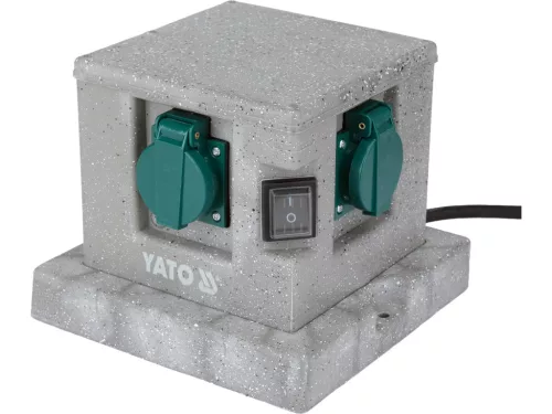 YATO YT-81272 Kültéri csatlakozóelosztó aljzat CUBE IP44 4 x 230V