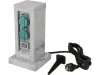 YATO YT-81273 Kültéri csatlakozóeosztó altzat TOWER GREAY  IP44 4 x 230V
