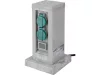 YATO YT-81273 Kültéri csatlakozóeosztó altzat TOWER GREAY  IP44 4 x 230V
