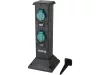 YATO YT-81274 Kültéri csatlakozóelosztó aljzat TOWER BLACK IP44 4 x 230V