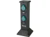 YATO YT-81274 Kültéri csatlakozóelosztó aljzat TOWER BLACK IP44 4 x 230V