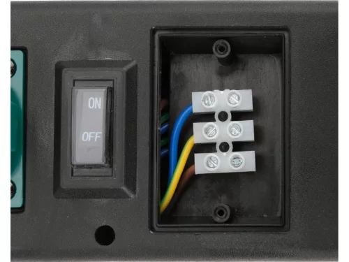 YATO YT-81274 Kültéri csatlakozóelosztó aljzat TOWER BLACK IP44 4 x 230V
