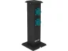 YATO YT-81275 Kültéri csatlakozóelosztó aljzat METAL TOWER BLACK IP44 4 x 230V