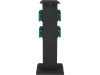 YATO YT-81275 Kültéri csatlakozóelosztó aljzat METAL TOWER BLACK IP44 4 x 230V