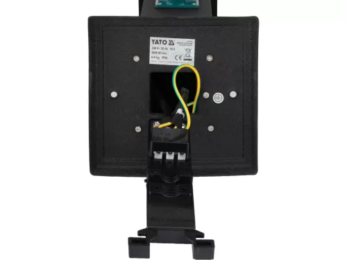 YATO YT-81275 Kültéri csatlakozóelosztó aljzat METAL TOWER BLACK IP44 4 x 230V