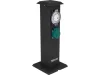 YATO YT-81276 Kültéri csatlakozóelosztó aljzat időkapcsolóval METAL TOWER BLACK IP44 4 x 230V