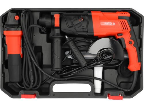 YATO YT-821200 Fúrókalapács 900W 3,2J SDSPlus + sarokcsiszoló 750W 125mm 12000Rpm készlet