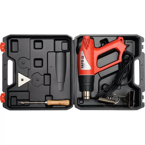 YATO YT-82291 Elektromos hőlégfúvó + tartozékok 550 °C 2000 W