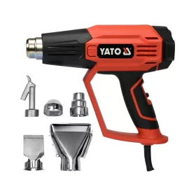   YATO YT-82296 Elektromos hőlégfúvó tartozékokkal LCD kijelzővel 50 - 650 °C 1600 W