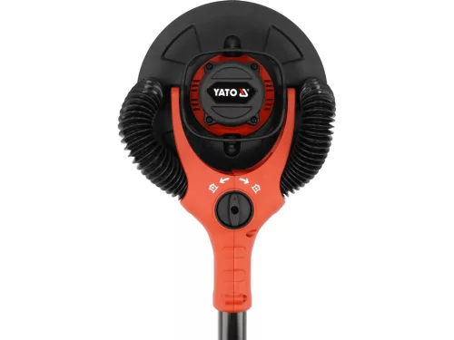 YATO YT-82356 Gipszkartoncsiszoló zsiráf 225mm szénkefe nélküli motor 400W fordulatszám szabályzós 4000-8500 fordulat/perc LED munkaterületvilágítás