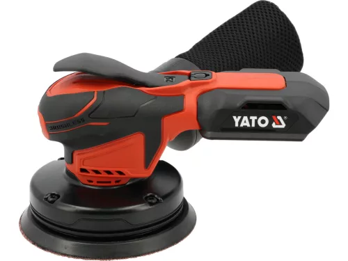 YATO YT-827533 Rezgő csiszoló 125 mm 18V akkumulátoros szénkefe nélküli motorral (akku + töltő nélkül)
