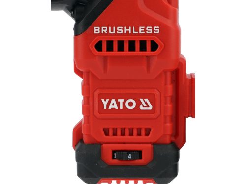 YATO YT-827724 Akkuulátoros fúrókalapács 18V 4Ah SDS Plus 2,4J szénkefe nélküli motor (2x akku + töltő)