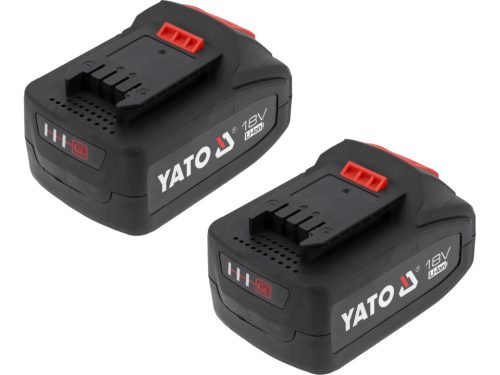 YATO YT-827724 Akkuulátoros fúrókalapács 18V 4Ah SDS Plus 2,4J szénkefe nélküli motor (2x akku + töltő)