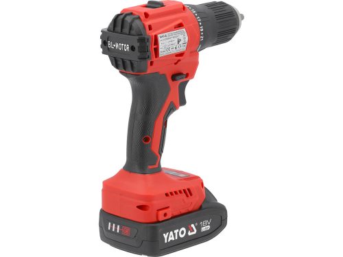 YATO YT-827788 Akkus fúró-csavarozó 45 Nm 18 V szénkefe nélküli (1 x 2,0 Ah akku + töltő)