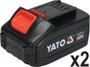 YATO YT-82784 Akkus fúrócsavarozó 40 Nm Japán motorral 18 V Li-Ion (2 x 3,0 Ah akku + töltő)