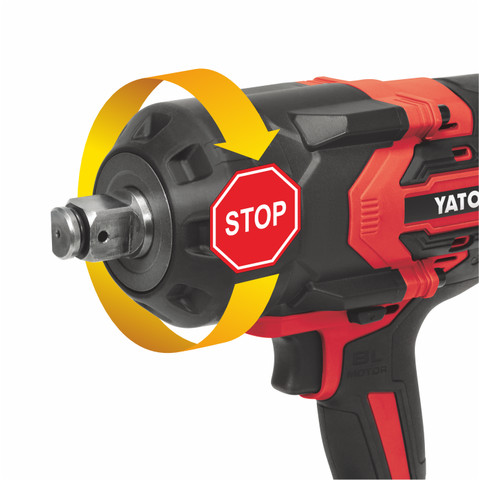 YATO YT-828074 Akkus ütvecsavarozó 3/4 Col 2400 Nm szénkefe nélküli 18 V (akku és töltő nélkül)