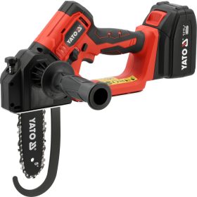   YATO YT-828115 Akkumuátoros ács láncfűrész 6 col láncvezetővel, szénkefe nélküli motorral (1x4Ah + töltő)