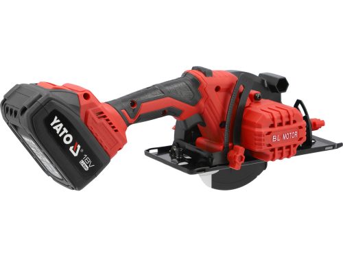 YATO YT-8281185 Akkus körfűrész 140 mm szénkefe nélküli 18 V (2 x 4,0 Ah akku + töltő)