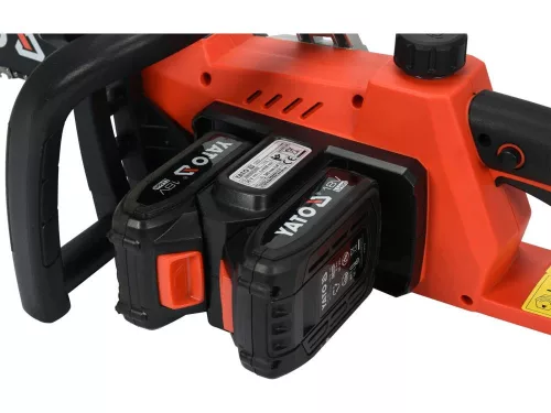YATO YT-82812 Akkus láncfűrész 350 mm 2 x 18 V (2 x 2,0 Ah akku + töltő)