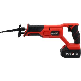   YATO YT-828151 Akus szablyafűrész 18V BL motor (töltő + 1x4Ah akku)