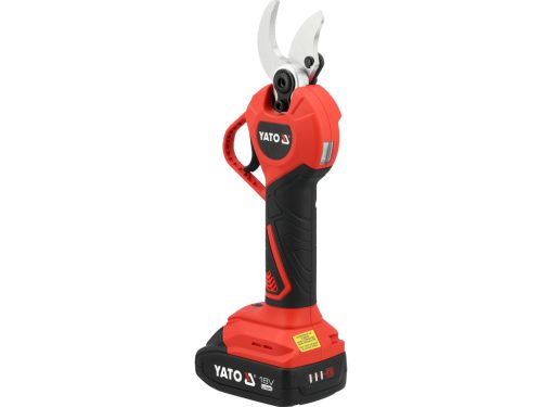 YATO YT-828380 Akkumulátoros metszőolló 18V 2Ah max 30mm szénkefe nélküli motor (1x akku + töltő)
