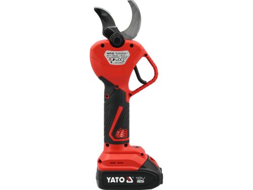 Yato YT-828382 Akkumulátoros metszőolló szénkefe nélküli motorral 2Ah akkuval + töltővel