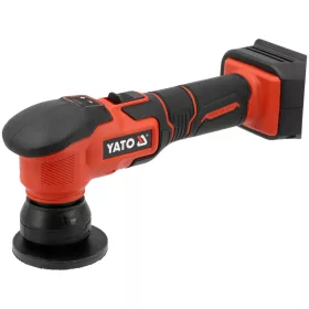   YATO YT-82927 Akkumulátoros polírozó 18V 80mm szénkefe nélküli motorral (akku és töltő nélkül)