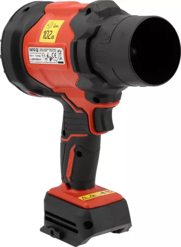 YATO YT-829383 Akkumulátoros légseprű 18V Szénkefe nélküli motor (Akku és töltő nélkül)