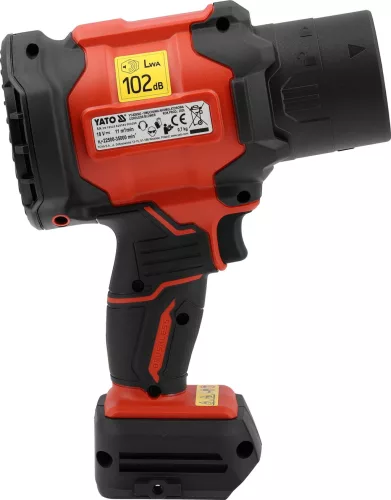 YATO YT-829383 Akkumulátoros légseprű 18V Szénkefe nélküli motor (Akku és töltő nélkül)
