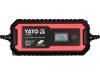 YATO YT-83001 Akkumulátor töltő 6/12 V 2/8 A max. 200 Ah LCD kijelző