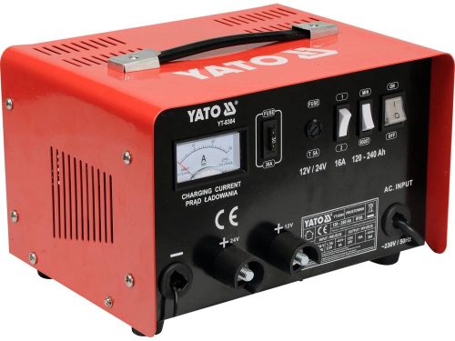 YATO YT-8304 Akkumulátor töltő 12-24 V / 16 A / 120-240 Ah
