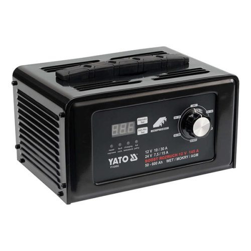 YATO YT-83052 Akkumulátor töltő 12-24 V / 30 A / 50-600 Ah