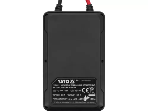 YATO YT-83072 Kondenzátoros jump starter indításrásegítő Max 1600A
