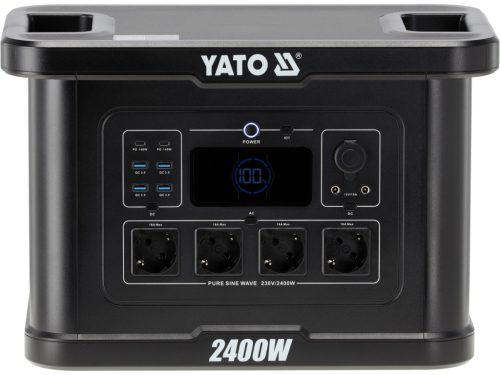 YATO YT-83095 Hordozható erőmű 2400W, 2232WH LIFEPO4, EPS