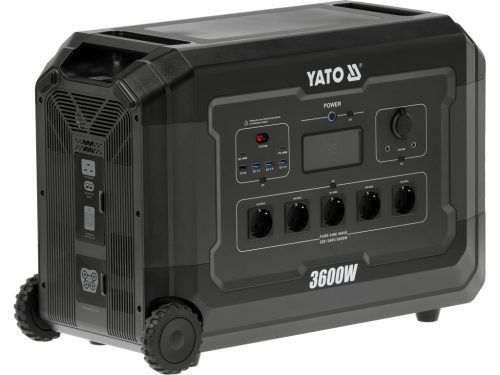 YATO YT-83096 Hordozható erőmű 3600W, 3072WH LIFEPO4, EPS
