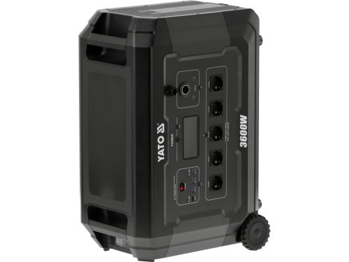 YATO YT-83096 Hordozható erőmű 3600W, 3072WH LIFEPO4, EPS