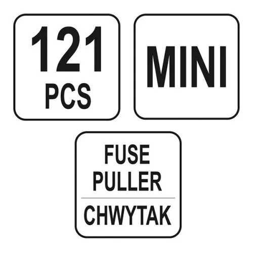 YATO YT-83143 Biztosíték készlet 121 részes mini