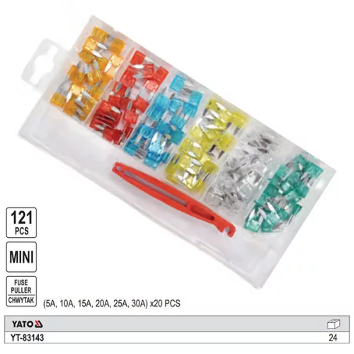 YATO YT-83143 Biztosíték készlet 121 részes mini