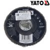YATO YT-83295 Lamellás csiszolókorong döntött 125 x 22,2 mm / P100