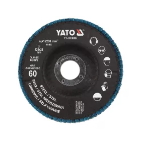   YATO YT-833006 Lamellás csiszolókorong P60 125mm Inox anyagokhoz cirkónium szemcsékkel