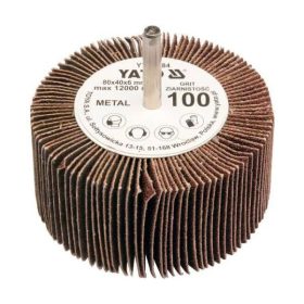   YATO YT-83382 Csapos lamellás, legyező csiszolókorong 80 x 40 x 6 mm / P60
