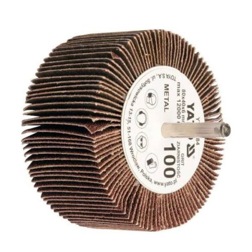 YATO YT-83383 Csapos lamellás, legyező csiszolókorong 80 x 40 x 6 mm / P80