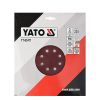 YATO YT-83472 Tépőzáras fíbertárcsa 225 mm / P80 (3 db/cs)